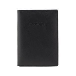 Porte-Passeport RFID Visconti en Cuir Nappa noir