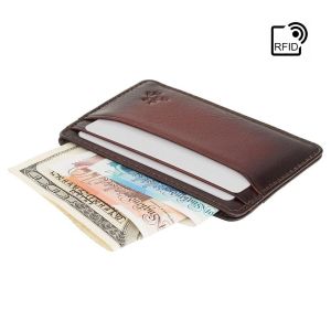 Visconti Porte-cartes en cuir Evan