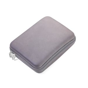 Troika Sac de Rangement Organisateur Électroniques Rembourré Housse d’Accessoires pour Chargeur, Câbles Gris