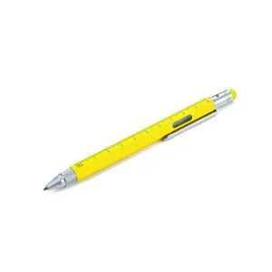 Troika construction - Stylo jaune multifonction