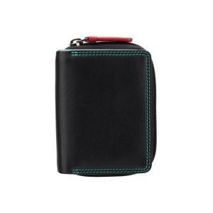 Visconti Portefeuille en Cuir Coloré Hawaii Noir