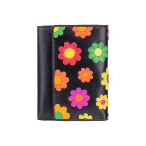 Visconti Paris Portefeuille femme en cuir avec motif floral 