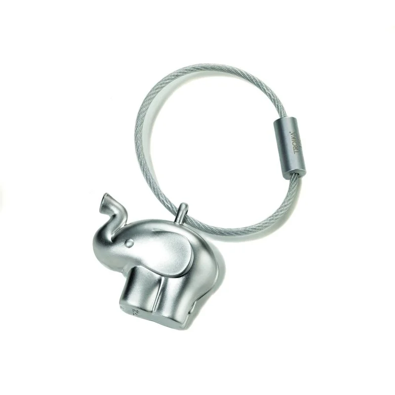 Porte-clés éléphant En Résine Noir - Ornements Indiens, Symbole De Chance, 4,7 X 4,5 Cm - 3